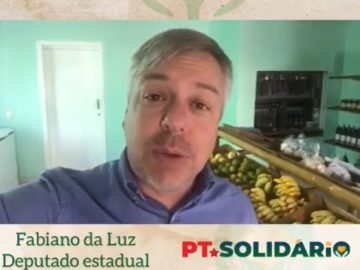 Campanha PT SOLIDÁRIO SC - Fabiano da Luz, deputado estadual
